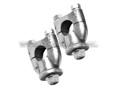 Handlebar clamps / risers, universal, bolts