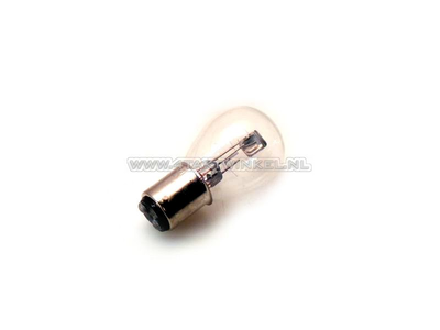 Bulb headlight BAX15D, dual, 6 volts, 15-15 watts, fits SS50, CD50