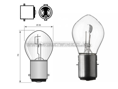 Headlight bulb 6 Volt - 4taktwinkel.nl