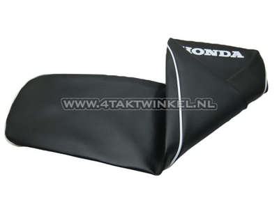Seat cover CD50 black, white piping