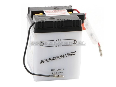 Battery 6 volt 4 ampere, acid battery, fits C50, CB50