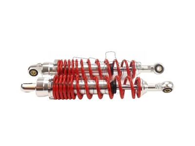 Shock absorber set 330mm gas damped, without pot, red
