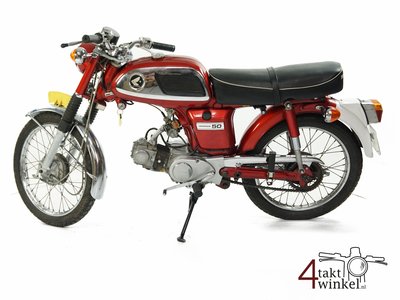 Honda CD50h, red, with papers