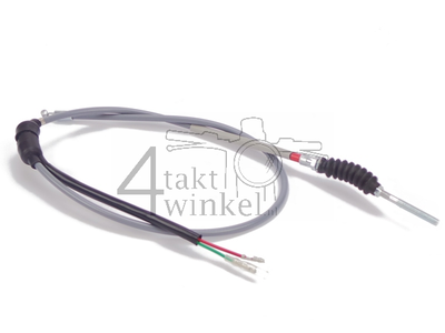 Brake cable 140cm with switch, gray, fits Z50a