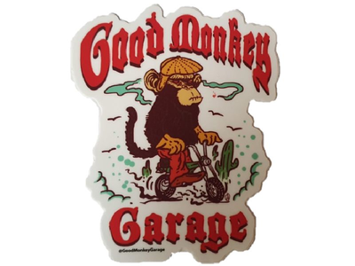 Good Monkey Garage Sticker # 1