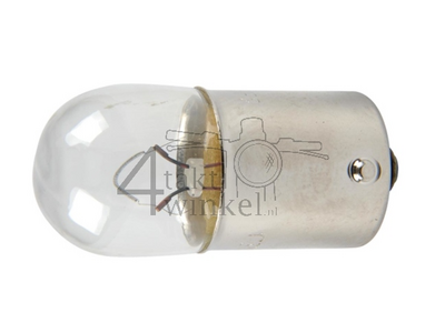 Bulb BA15-S, single, 12 volt, 10 watt, 17mm small bulb