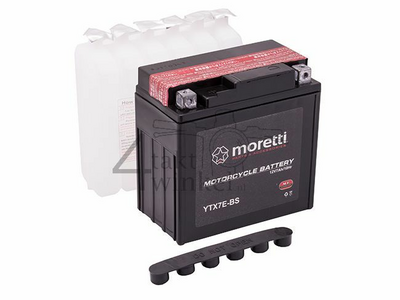 Battery 12 volt 7 ampere AGM, MTX7E-BS, fits Mash Fifty