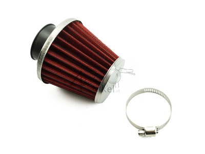 Power filter 35 mm, straight, red