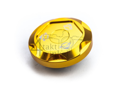 Fuel cap Monkey, CNC aluminum, type 2, gold