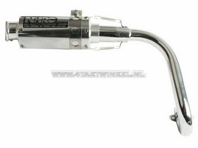 Exhaust tuning, up swept, NHRC N-0133a, aluminum