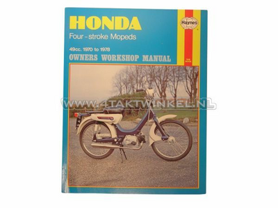 Workshop manual, Honda PC50, Novio, Amigo, Haynes, original