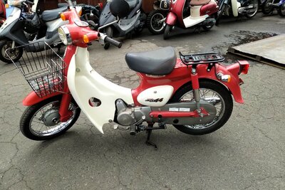 Honda C50 Little cub, red, 4068km