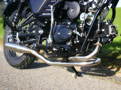 Exhaust tuning, AGM Cafe Racer, Skyteam Classic, Kepspeed, stainless steel