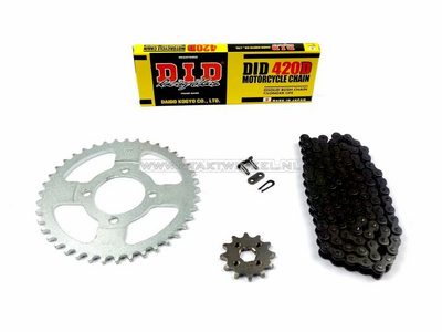 Sprockets and chain set, C50 standard