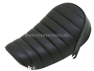 Seat, Monkey sporty, type 2, black, black piping