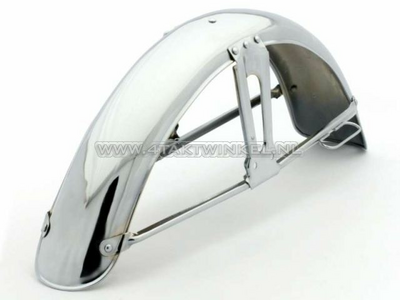 Mudguard front, chrome, fits SS50, CD50