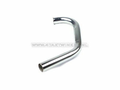Exhaust front pipe CB50J, CY50 chrome 32mm
