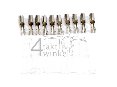 Connector Japanese bullet female + sleeve, per 10 pieces