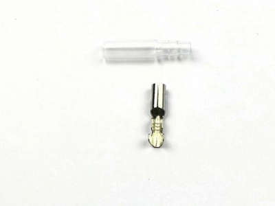Connector Japanese bullet female + sleeve, per 10 pieces