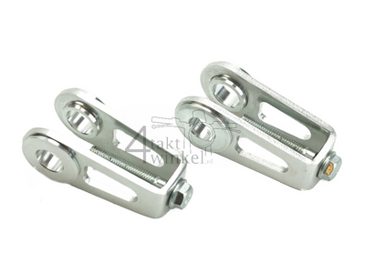 Chain tensioner set, for Kepspeed swingarms of the C50, Silver