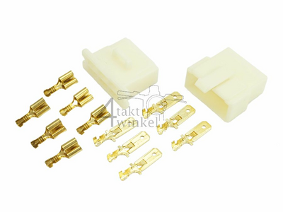 Connector Japanese, housing Connector 6.3 mm 6-pin, set