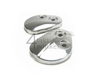 Front fork cover C50, pair, chrome