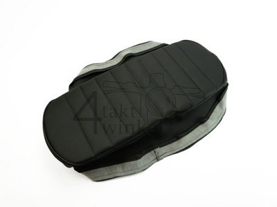 Seat cover fits Dax, black, black piping, A-quality