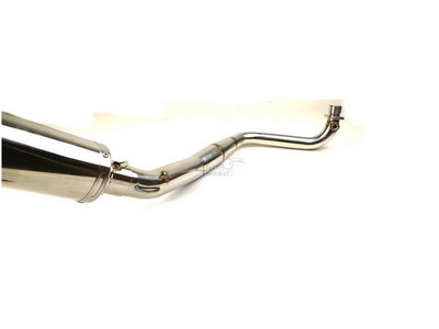 Exhaust tuning, down swept, single, Kepspeed, stainless steel, GP-1, euro 4