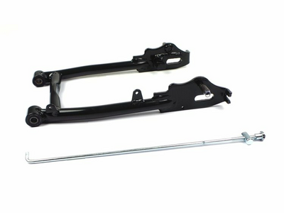 Swingarm Monkey steel, black, length: + 5cm