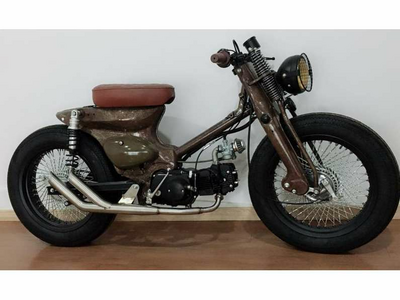 Exhaust tuning, down swept, stainless steel, Streetcub, double