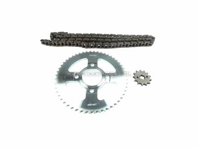 Sprockets and chain set, Mash Fifty, 13 - 52, x-ring