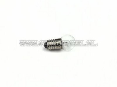 Bulb E10 screw socket, single, 12 volt, 2 watt