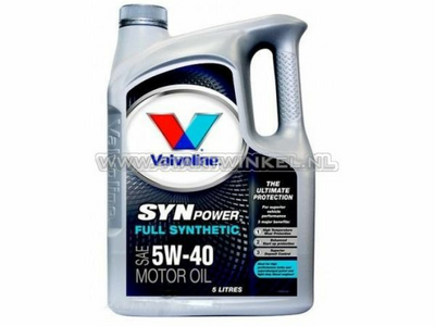 Oil Valvoline 5w-40 Syn Power, full synthetic 5 liters