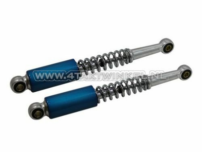 Shock absorber set 330mm dust covers: blue