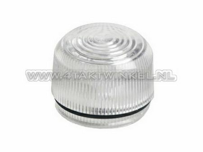 Winker lens old style white, with E-mark, fits Dax