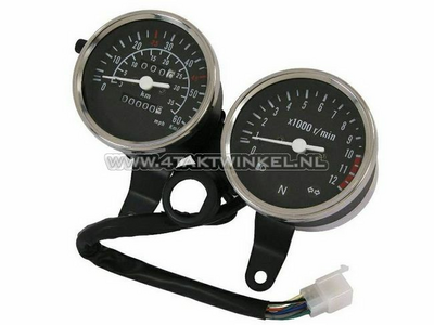 Speedometer set PBR up to 60 km/h & tachometer