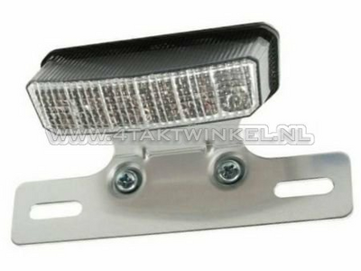Taillight rectangle, LED, white glass