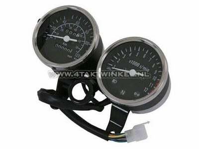 Speedometer set PBR up to 120 km/h & tachometer