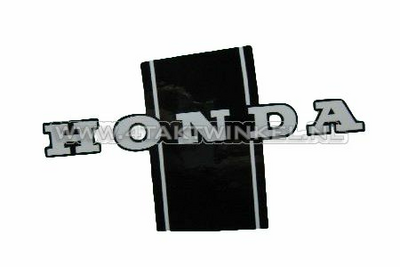 Sticker Dax body, black / white, left, original Honda