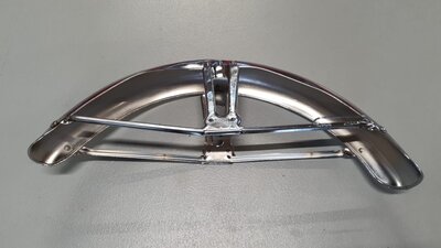 Mudguard front, chrome, fits SS50, CD50 2nd chance product