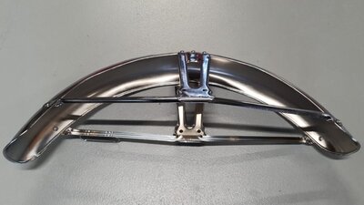 Mudguard front, chrome, fits SS50, CD50 2nd chance product
