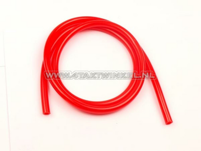 Fuel hose, 5mm - 8mm, red, per meter