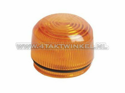 Winker lens old style orange, with E-mark, fits Dax