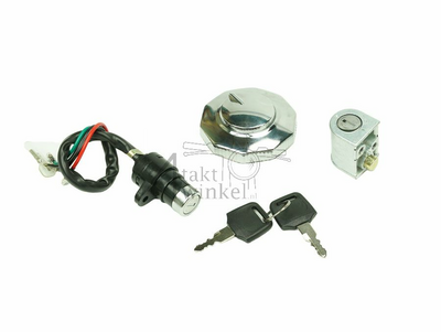 Fuel cap with lock and steering lock, fits SS50, CB50, CY50