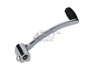 Gear pedal single chrome long attachment, for 12mm shaft