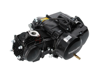 Engine, 70cc, manual clutch, YX, 4-speed, black
