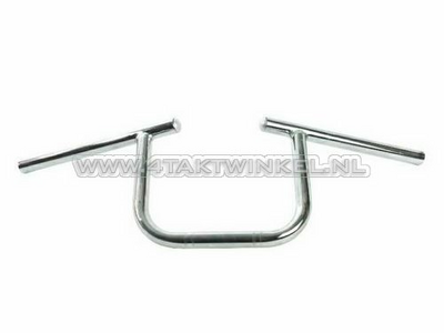 Handlebar universal, chrome, U with bars