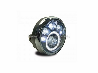 Headlight complete, universal, 18cm, LED