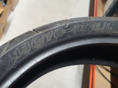 Tire 17 inch, sporty, 130-70-17 used product