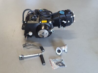 Engine, 70cc, manual clutch, YX, 4-speed, black 2nd chance product